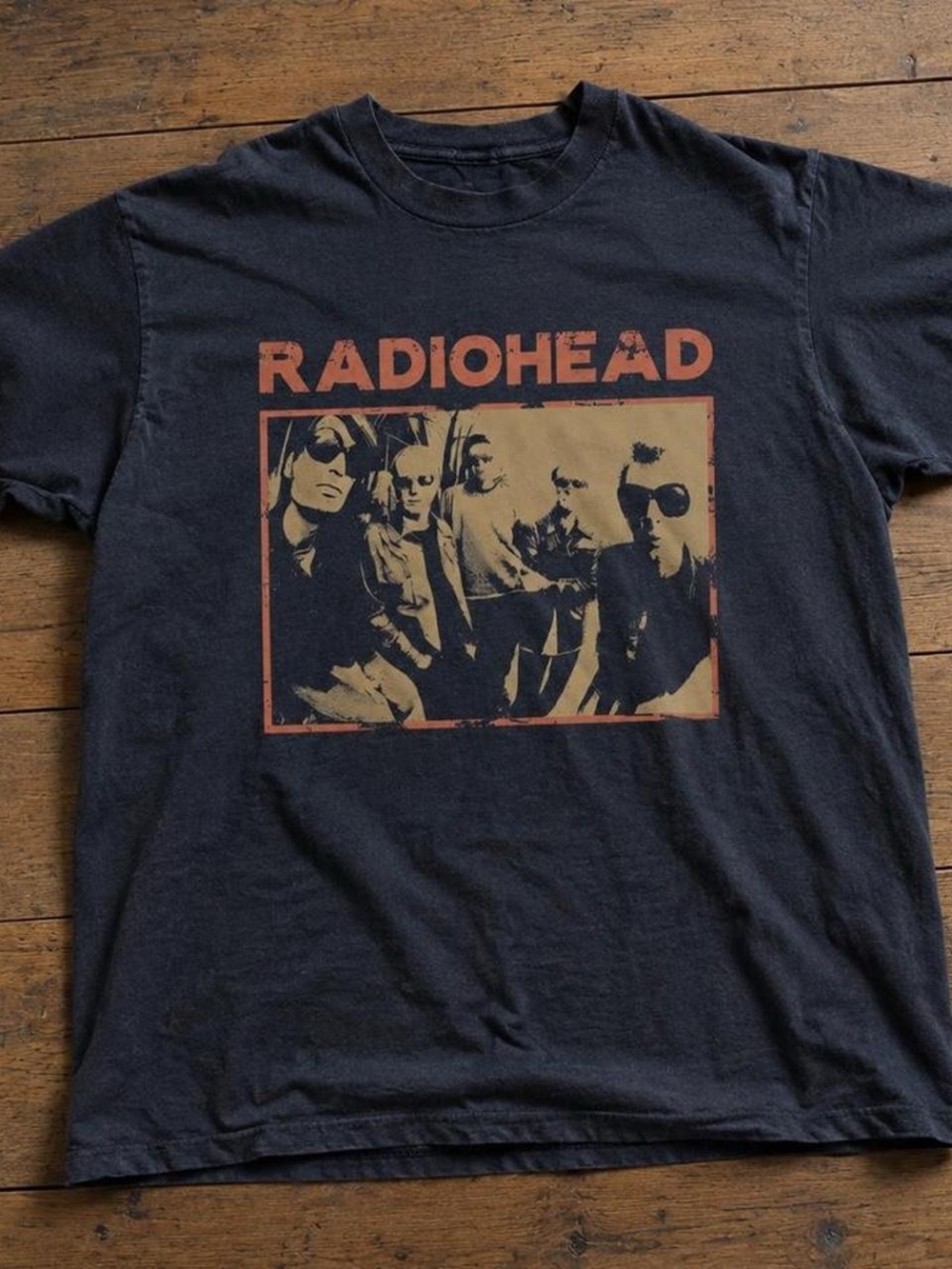Black Radiohead Band Graphic Tee